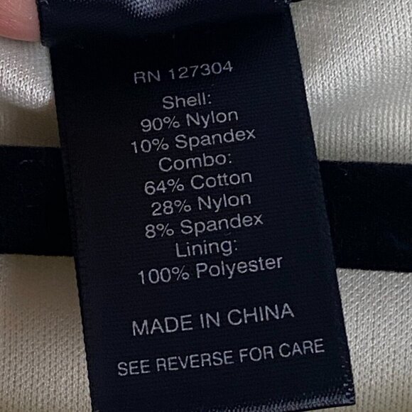 Ali Miles Cream Lace Tunic Top Ivory Size Medium 3/4 Sleeves Sheer - Picture 5 of 10